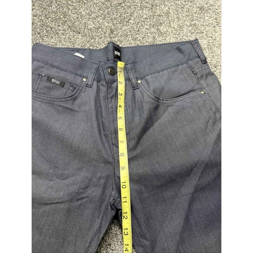 Hugo Boss Mens Pants 32x34 Blue Gray Regular Fit Kansas-10 Dress Trousers